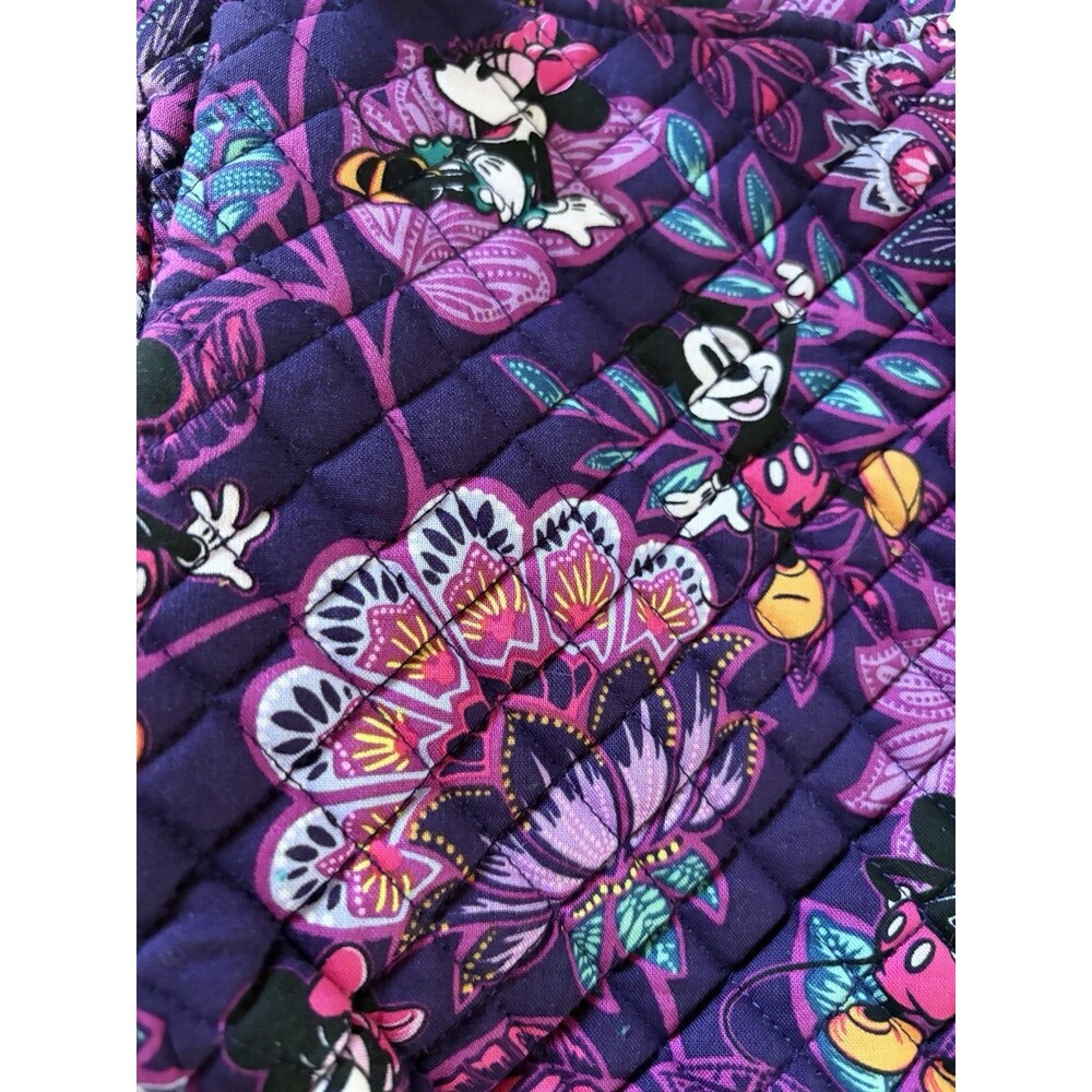 Vera Bradley Disney Glenna Satchel Mickey Minnie Flirty Floral Rare Purse Bag - Picture 2 of 4